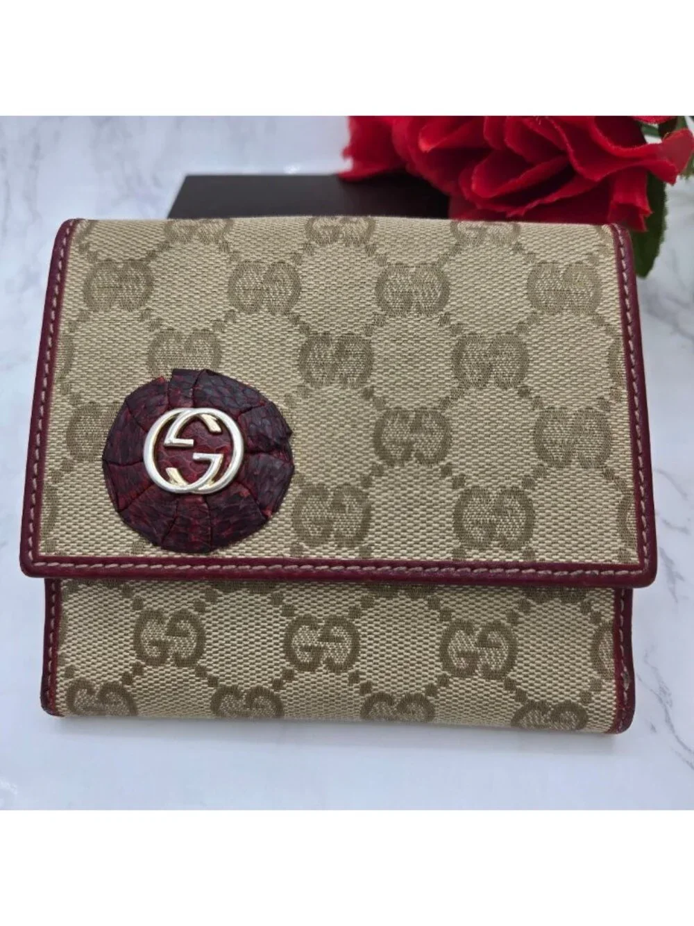 Gucci Bifold Wallet GG Canvas - Picture 1 of 15